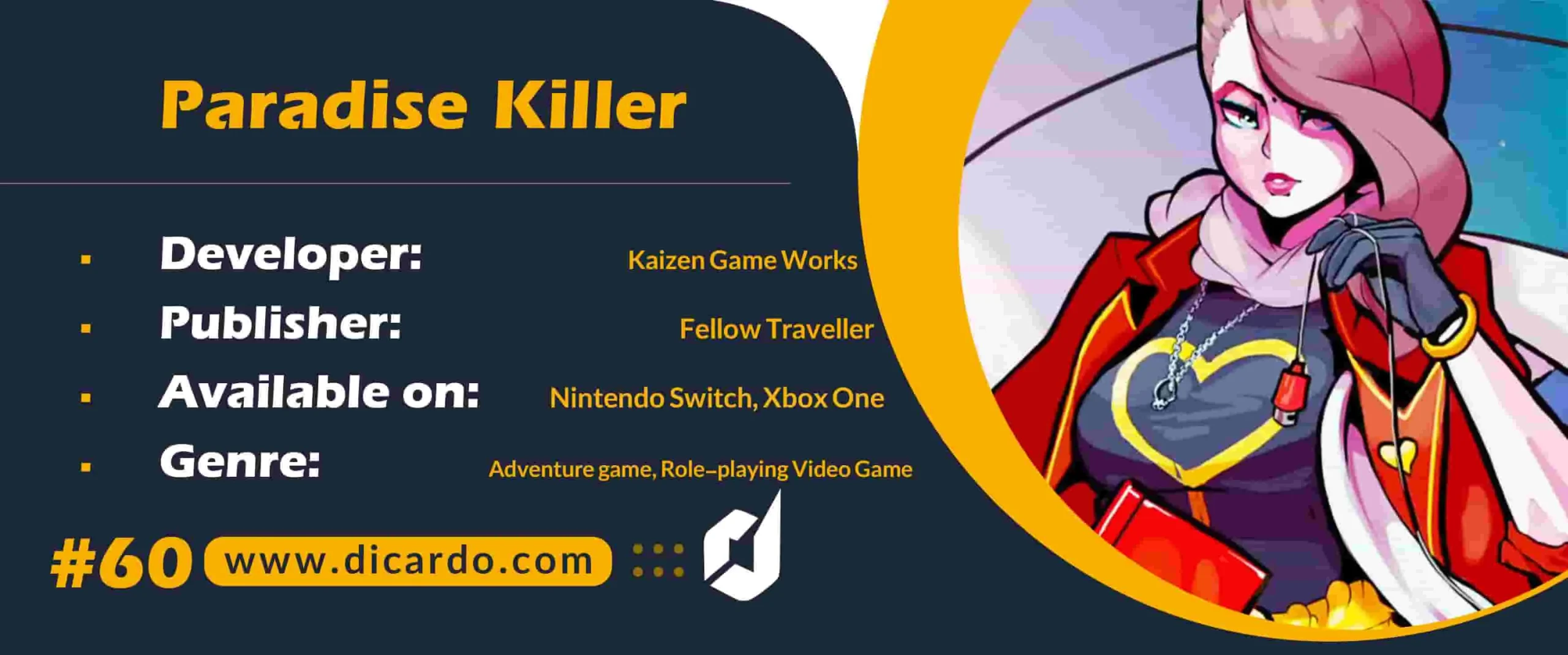 #60 پارادیس کیلر Paradise Killer یکی دیگر از برترین بازیهای کامپیوتری
