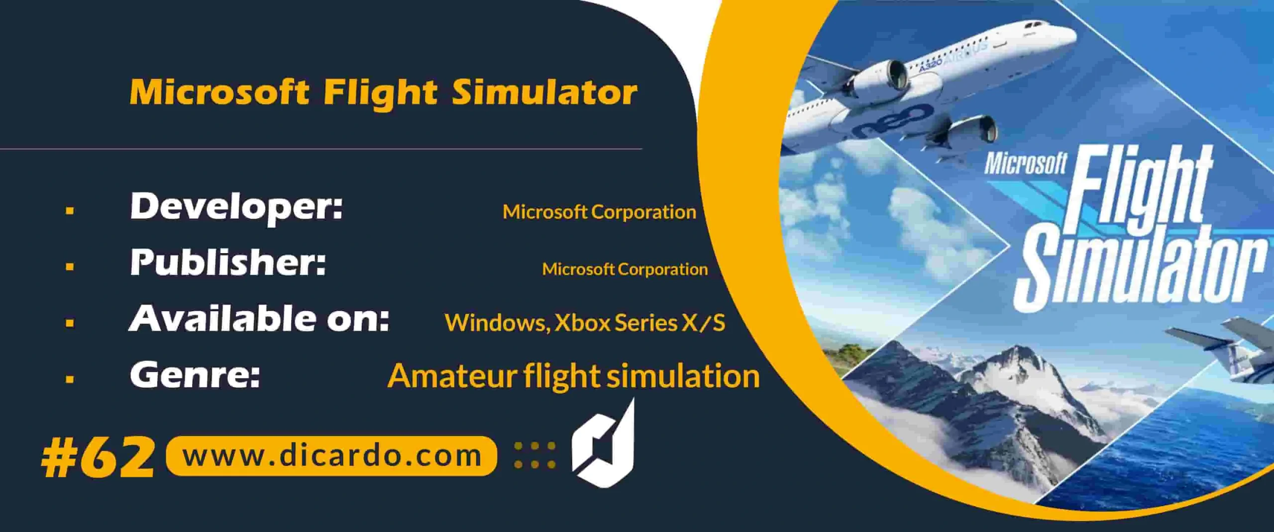 #62 میکروسافت فلایت سیمولیشر Microsoft Flight Simulator