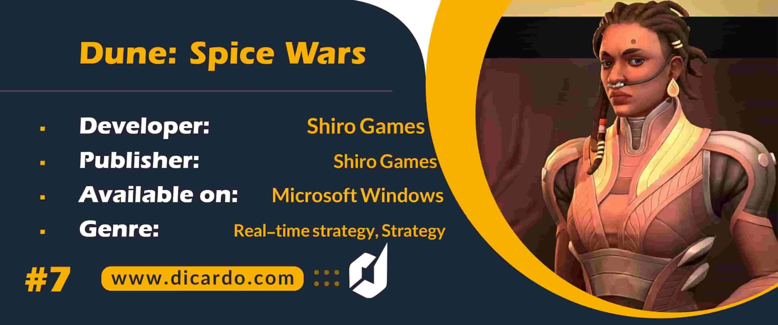 #7 دون: اسپایس وارز (Dune: Spice Wars (April 26 از دیگر بازیهای 2022 با یک استراتژی علمی تخیلی