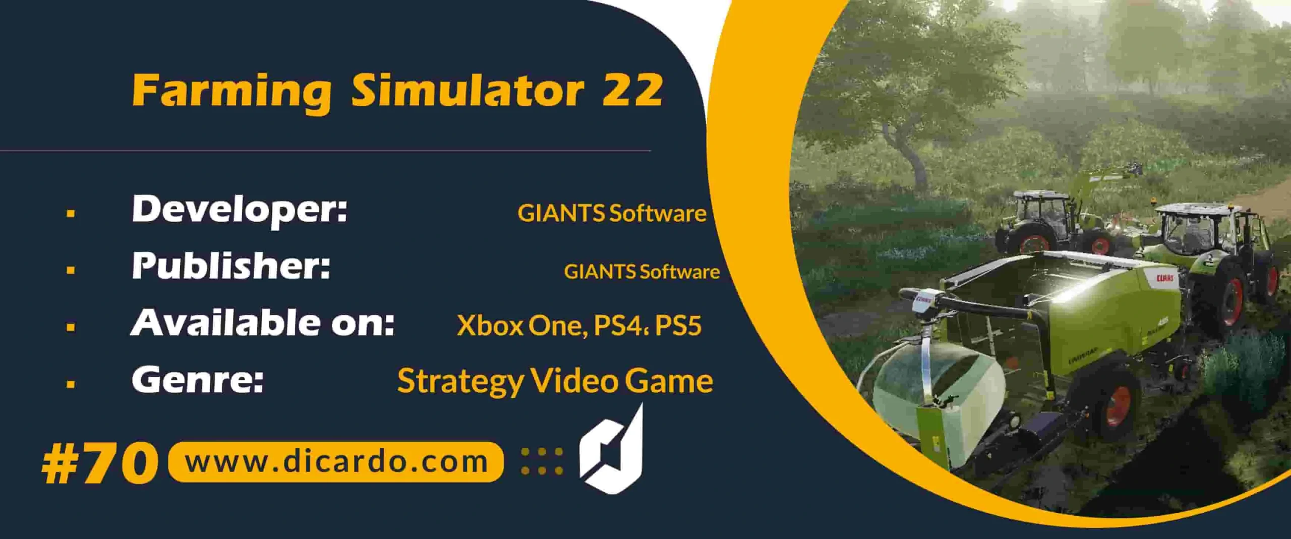 #70 فارمینگ سیمولیشر 2022 Farming Simulator 22 از بهترین بازیهای کامپیوتری در نقش یک کشاورز مدرن و خلاق