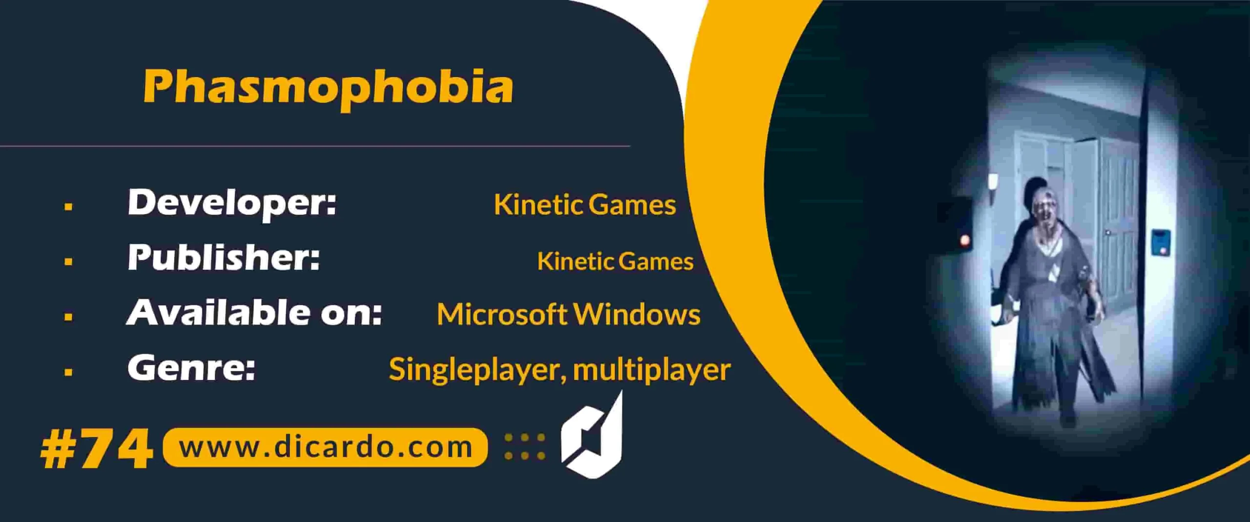 #74  فاسموفوبیا Phasmophobia از بهترین بازیهای کامپیوتری ترسناک