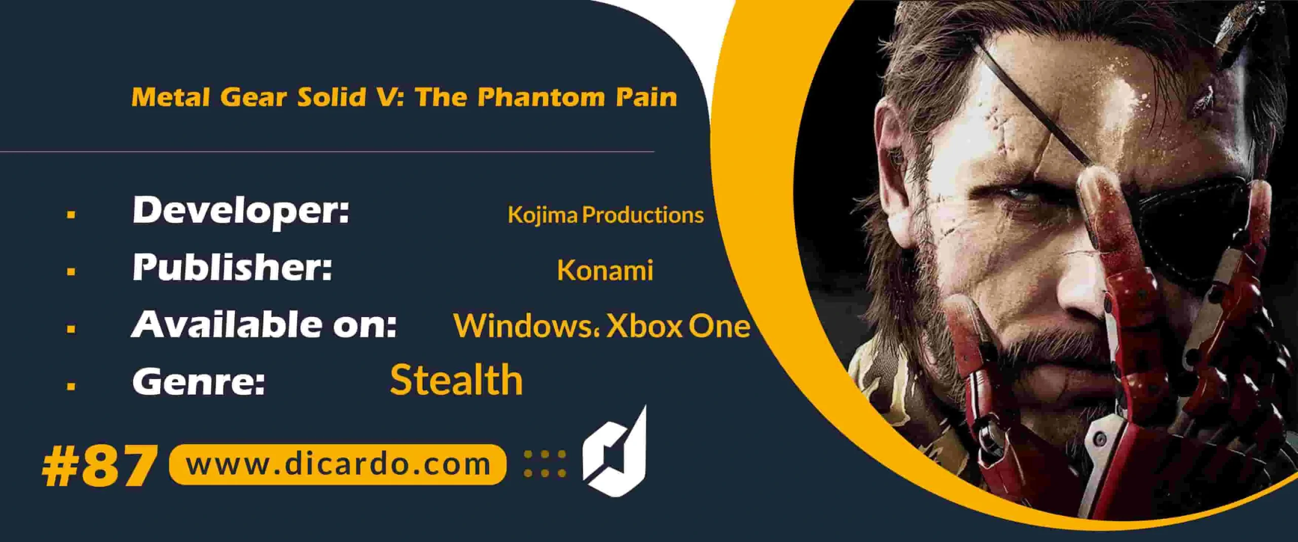 #87 متال گر سولید وی د فانتوم پین Metal Gear Solid V: The Phantom Pain