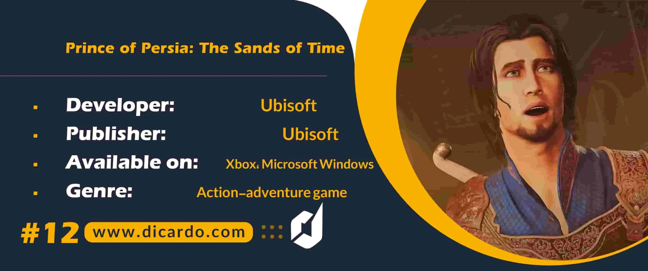 #12 پرینس آو پرشیا د ساندز آو تایم Prince of Persia: The Sands of Time