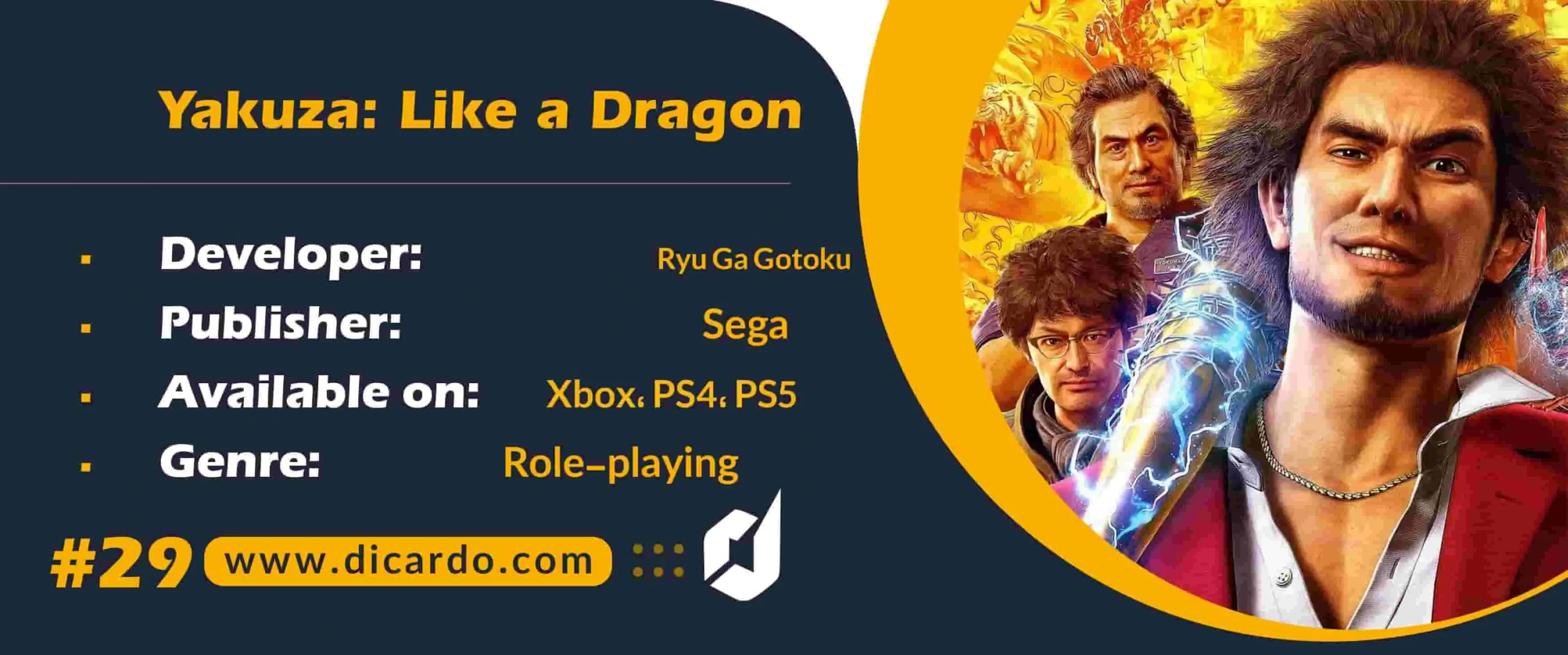 #29 یاکوزا لایک ا دراگون Yakuza: Like a Dragon
