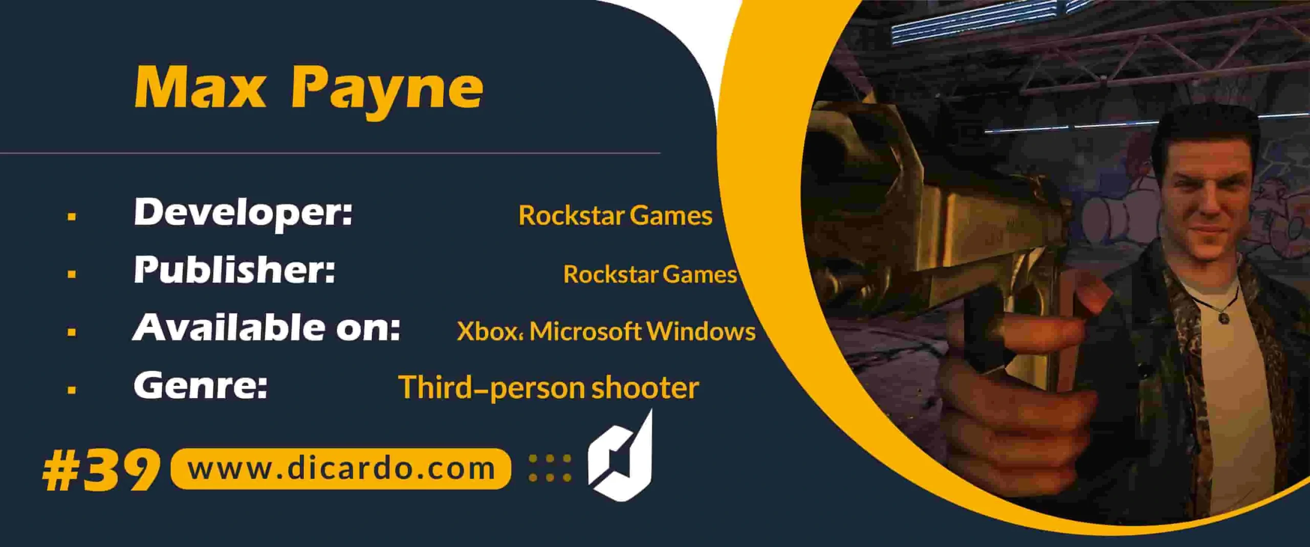 #39 مکس پین Max Payne از بهترین بازیهای ایکس باکس سوم شخص