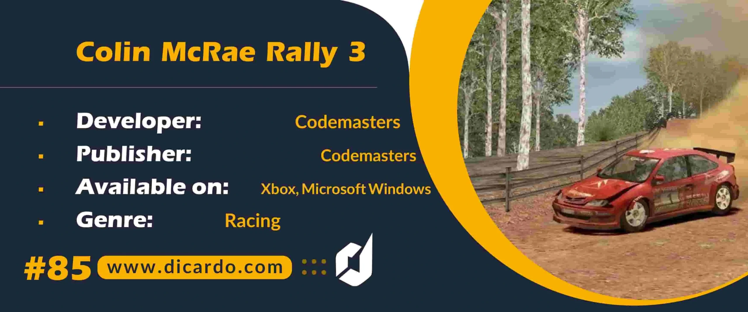 #85 کالین مکرای رالی 3 Colin McRae Rally 3