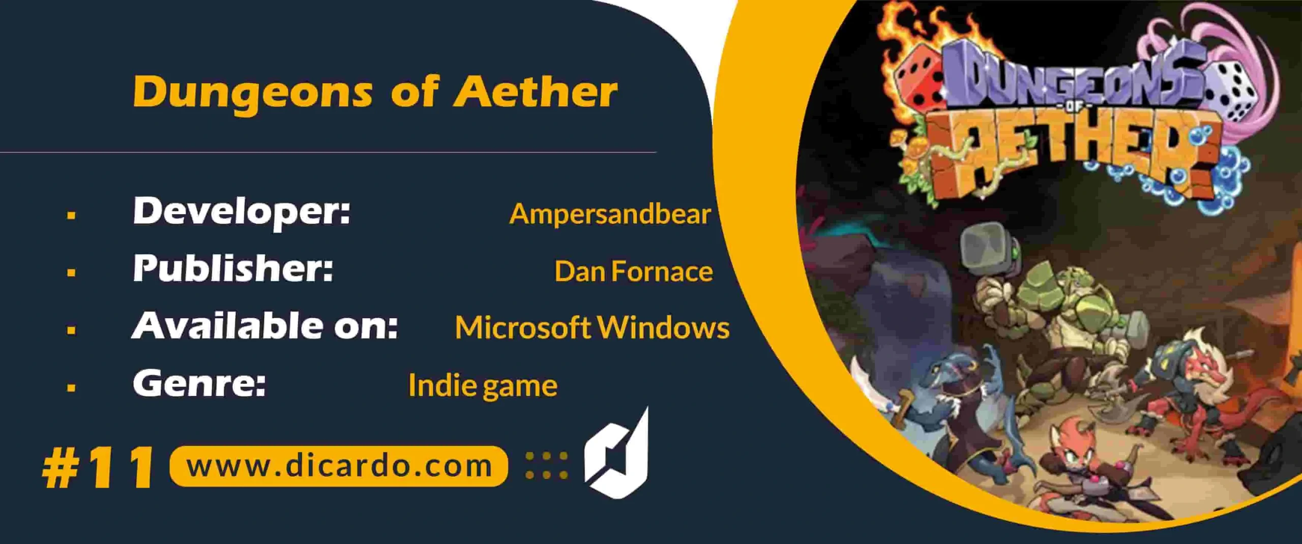 #11 دانجنس آف ایدر Dungeons of Aether از بازیهای PC چالش برانگیز