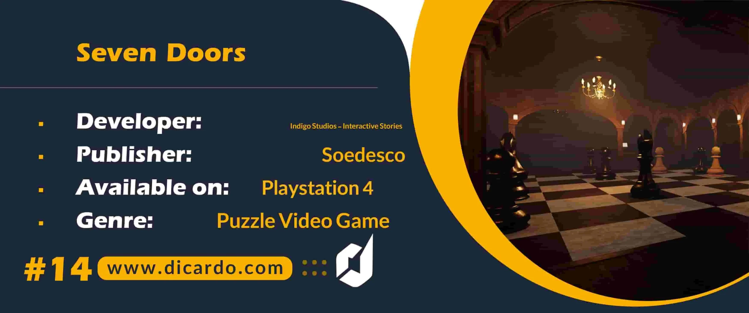 #14 سون دورز Seven Doors یکی دیگر از بازیهای PS4 با هفت در چالش برانگیز