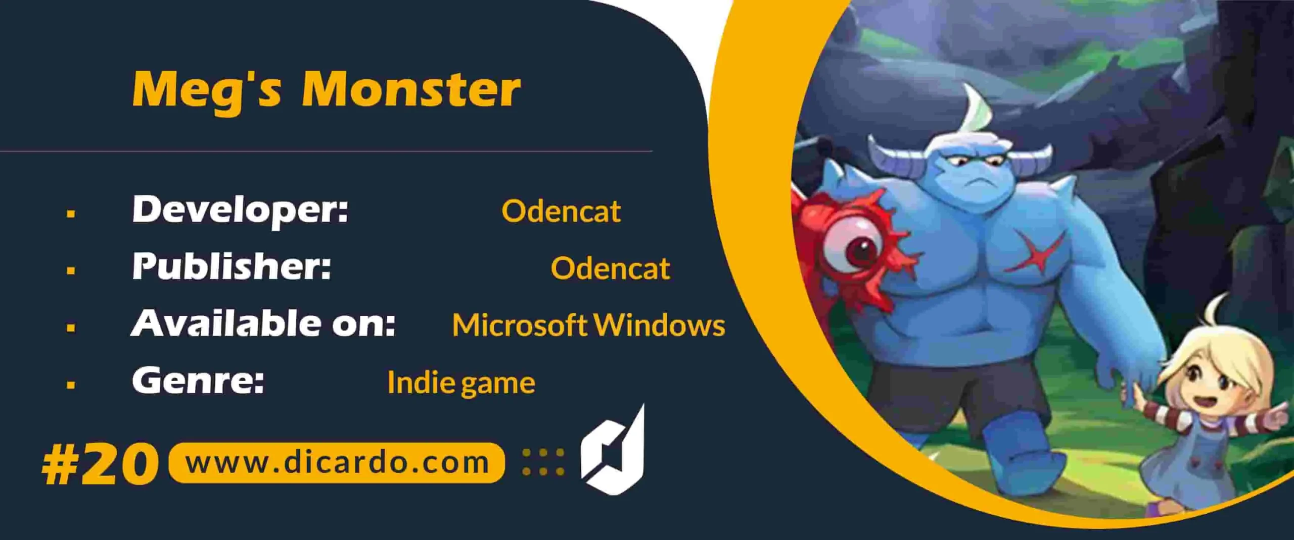 #20 مگز مانستر Meg's Monster از بازیهای کامپیوتری درسبک JRPG