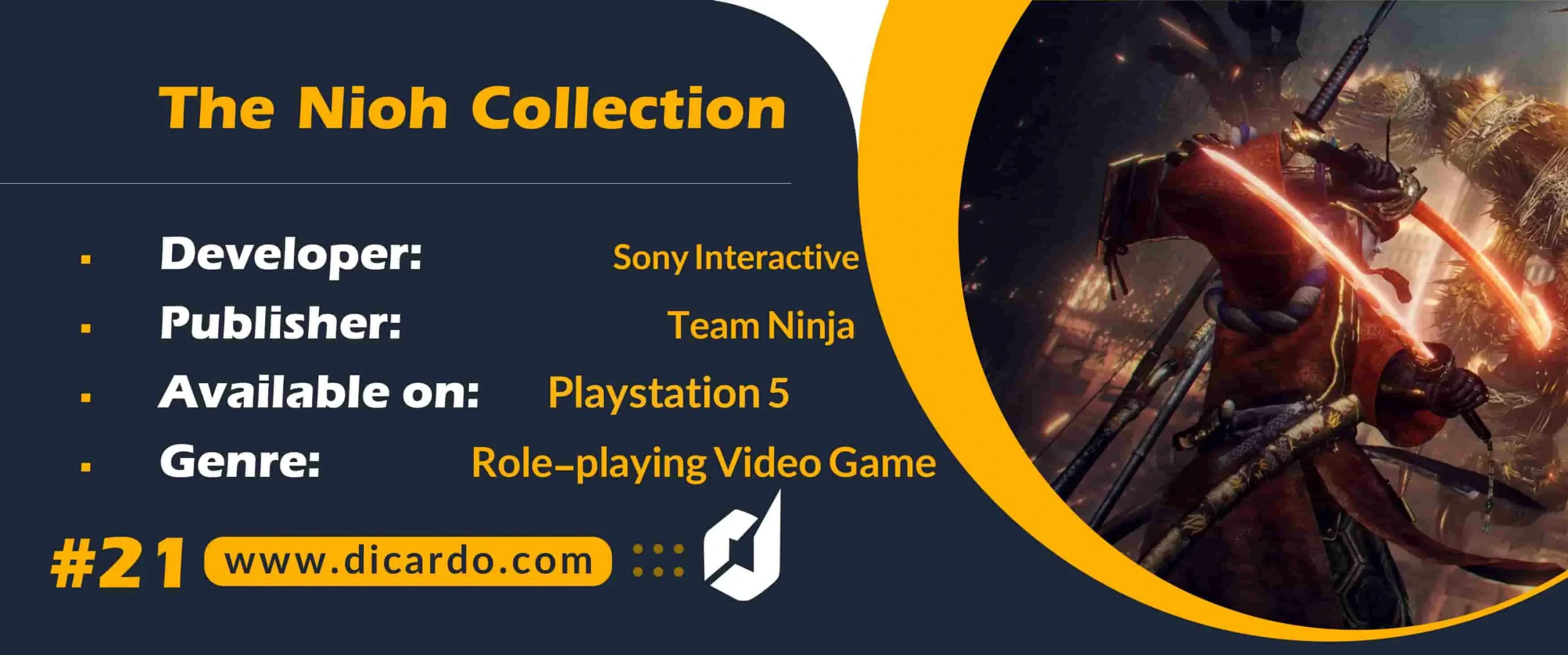 #21 د نیو کالکشن The Nioh Collection از بهترین بازیهای پلی استیشن 5 با سیستم مبارزات سخت و چالشی