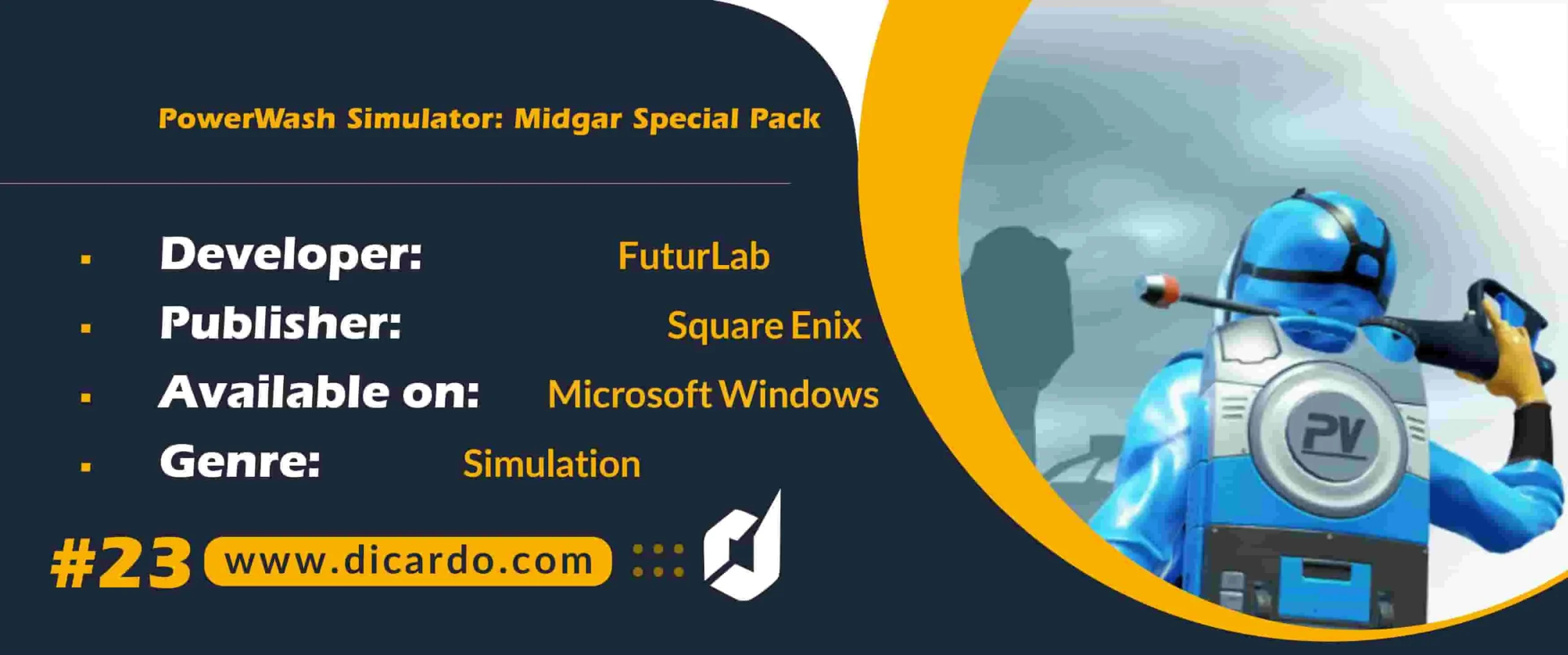 #23 پاور واش سیمولیشر میدگار اسپیشال پک PowerWash Simulator: Midgar Special Pack