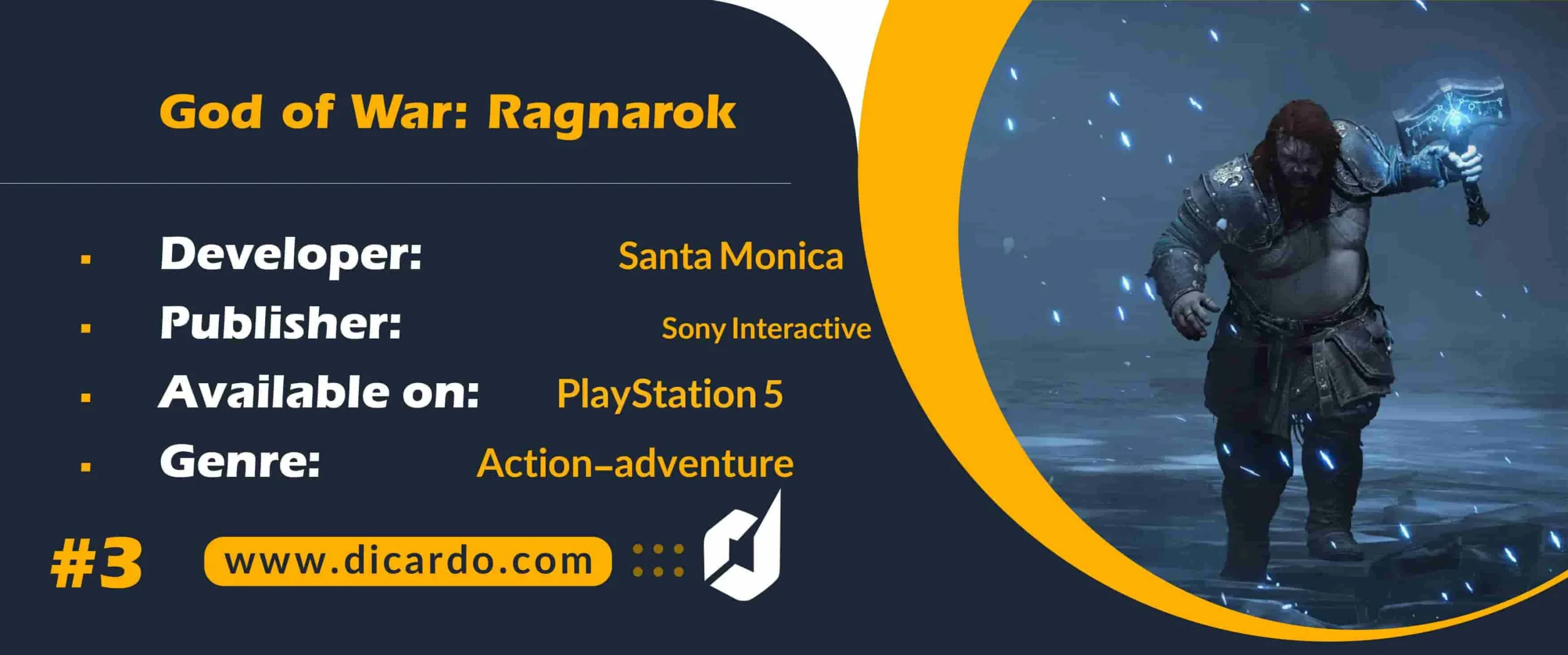 #3 گاد آو وار راگناروک God of War: Ragnarok