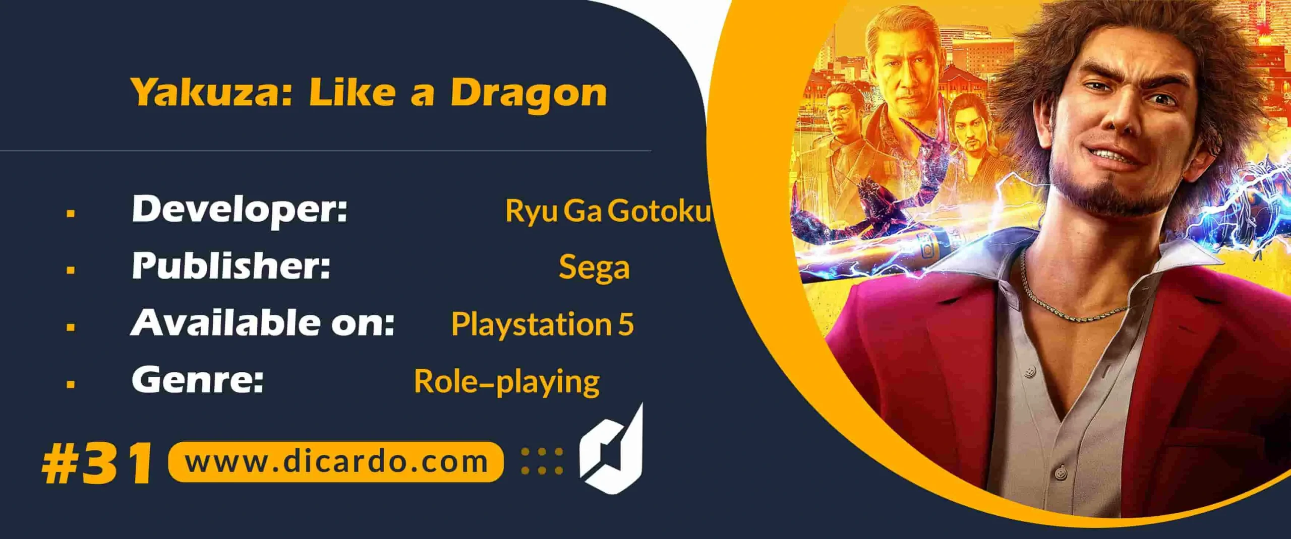 #31 یاکوزا لایک ا دراگون Yakuza: Like a Dragon