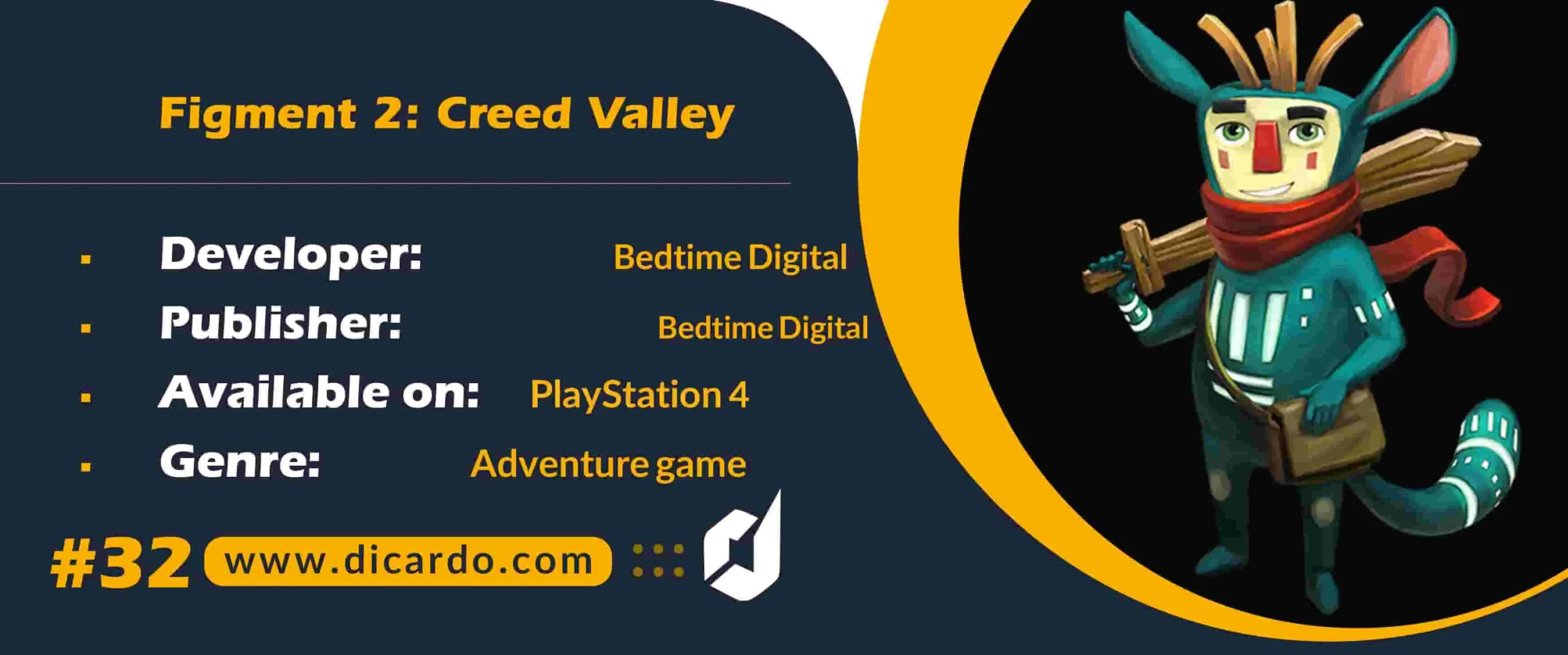 #32 فیگمنت 2 کرید ولی Figment 2: Creed Valley از برترین بازیهای PS4 اکشن ماجراجویی
