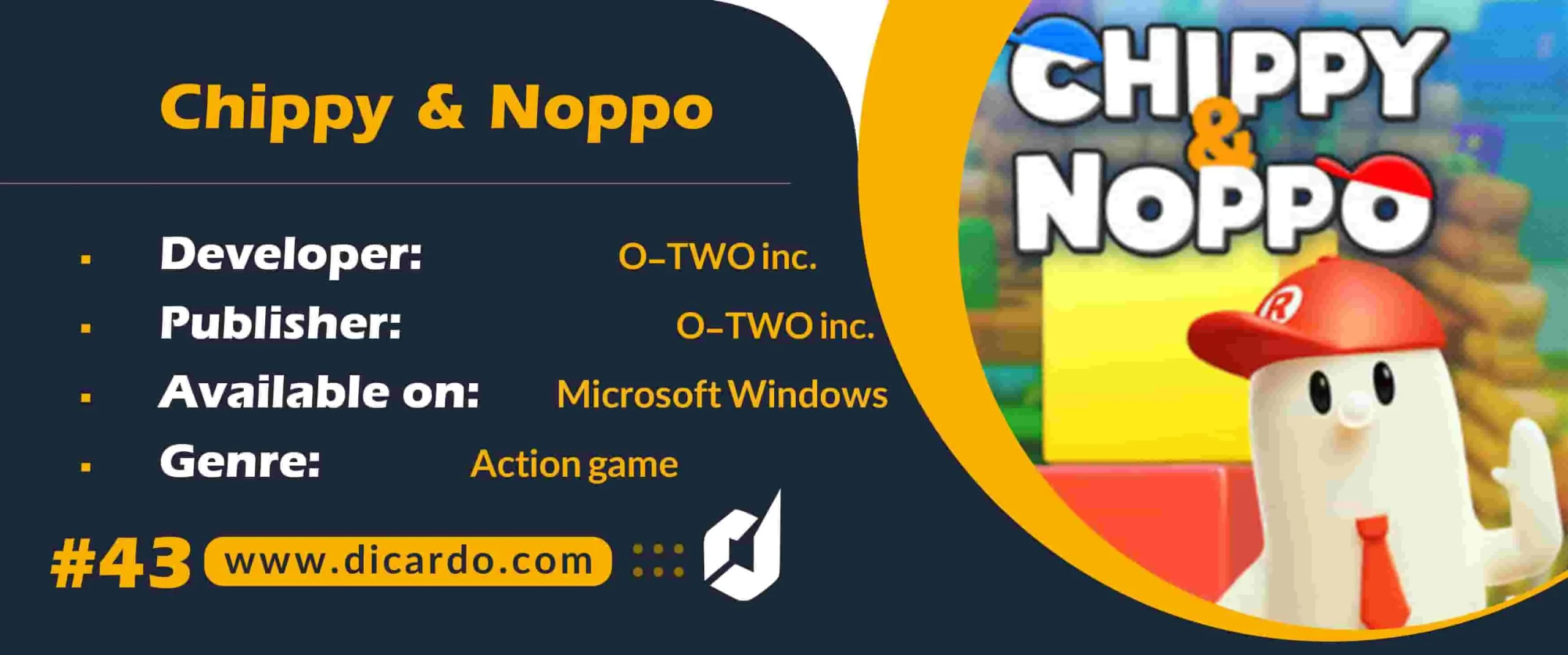 #43 چیپی و نوپو Chippy & Noppo از بازیهای کامپیوتری پازل اکشن