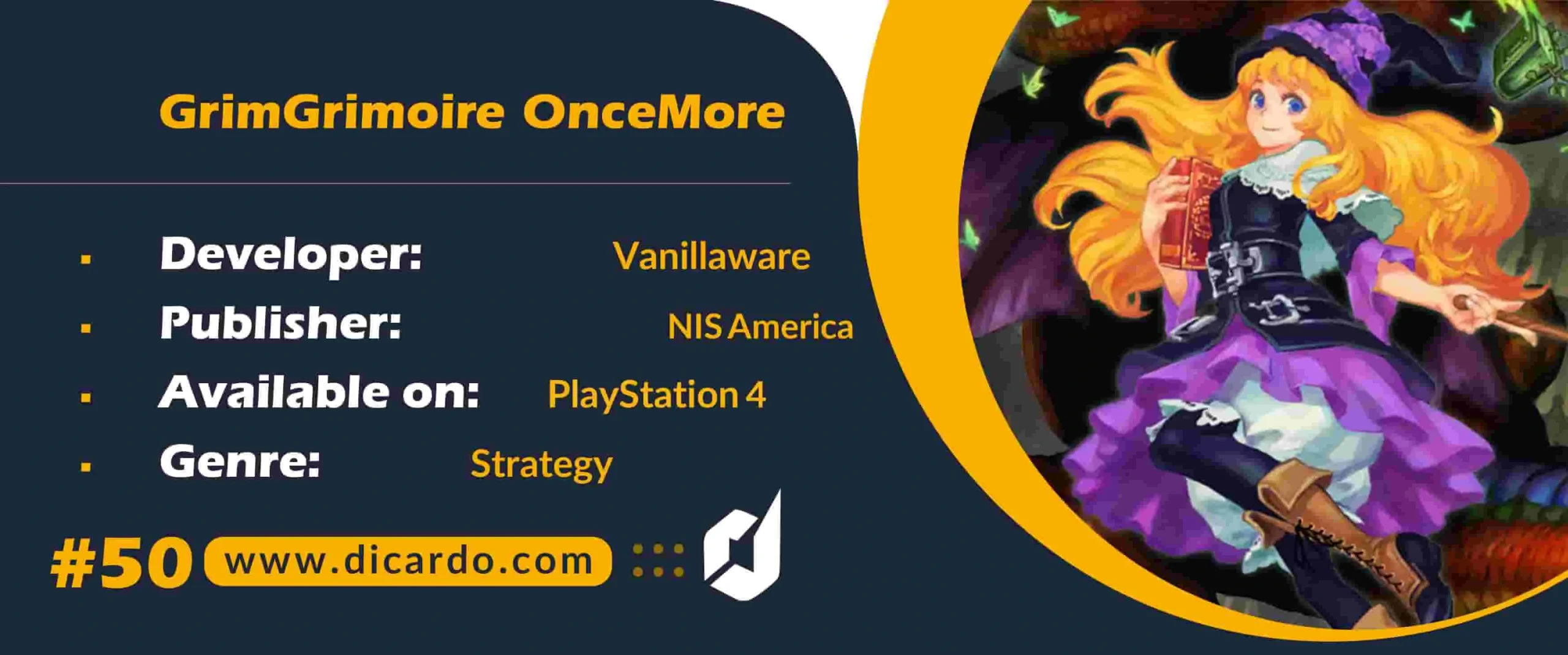 #50 گریم گریمویر وانس مور GrimGrimoire OnceMore مورد آخر از بازیهای PS4 سال 2023