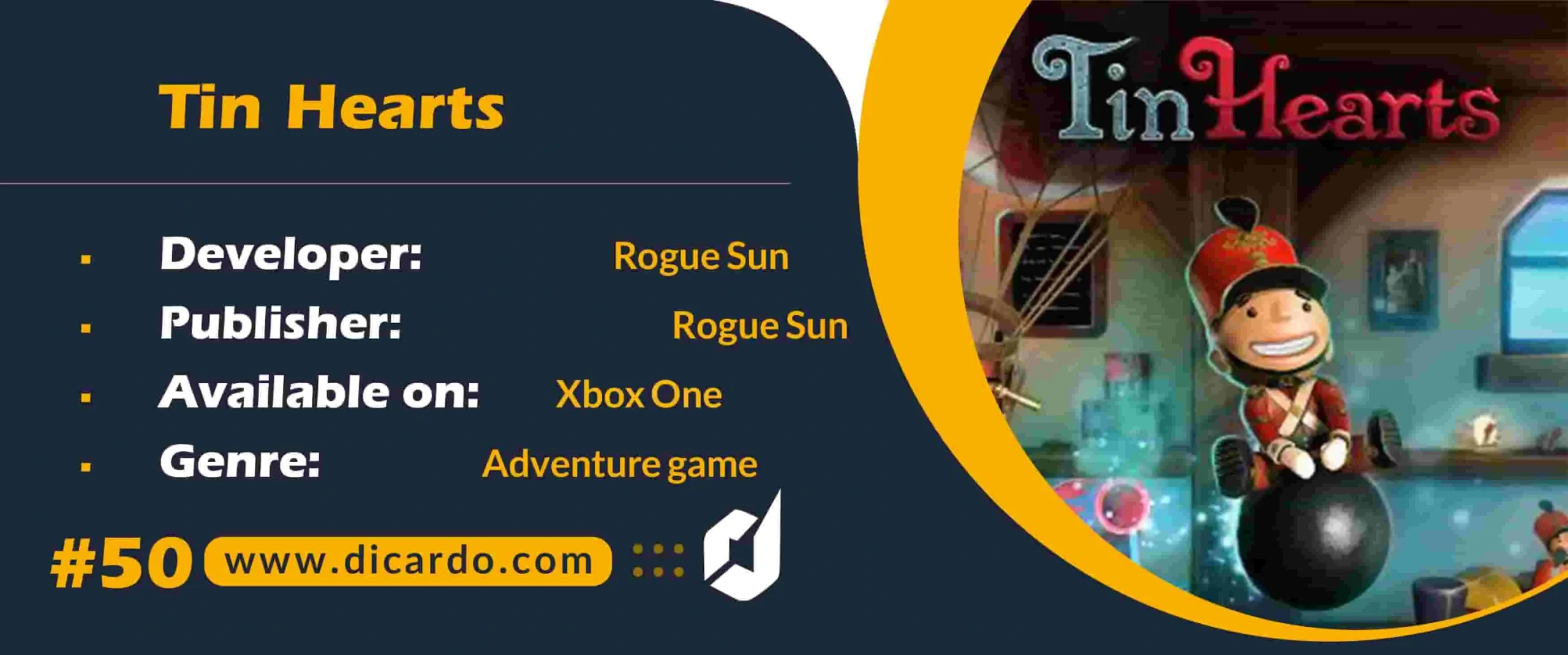#50 تین هرتس Tin Hearts آخرین مورد از لیست بازیهای Xbox One سال 2023