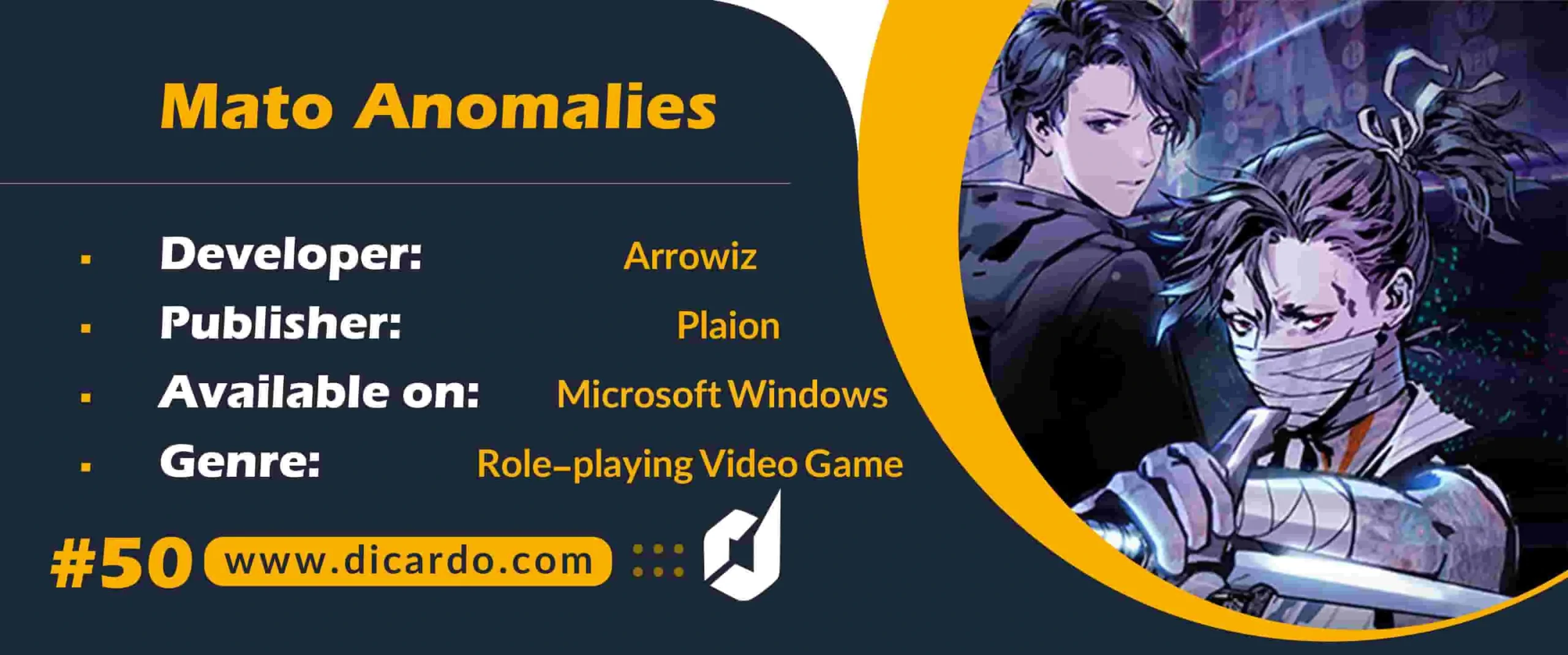 #50 ماتو آنامولیز Mato Anomalies آخرین مورد از لیست بازیهای کامپیوتری سال 2023