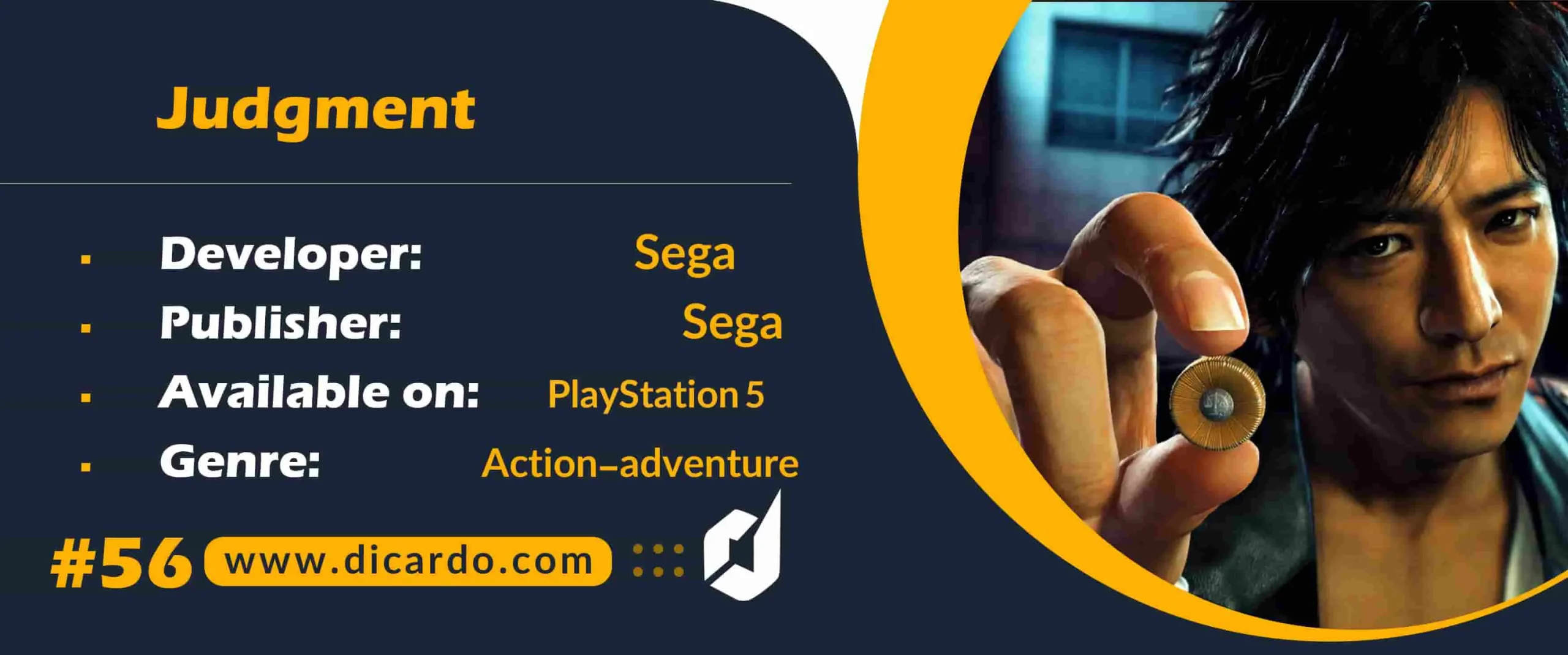 #56 جاجمنت Judgment از بهترین بازیهای پلی استیشن 5 منتشرشده توسط سگا