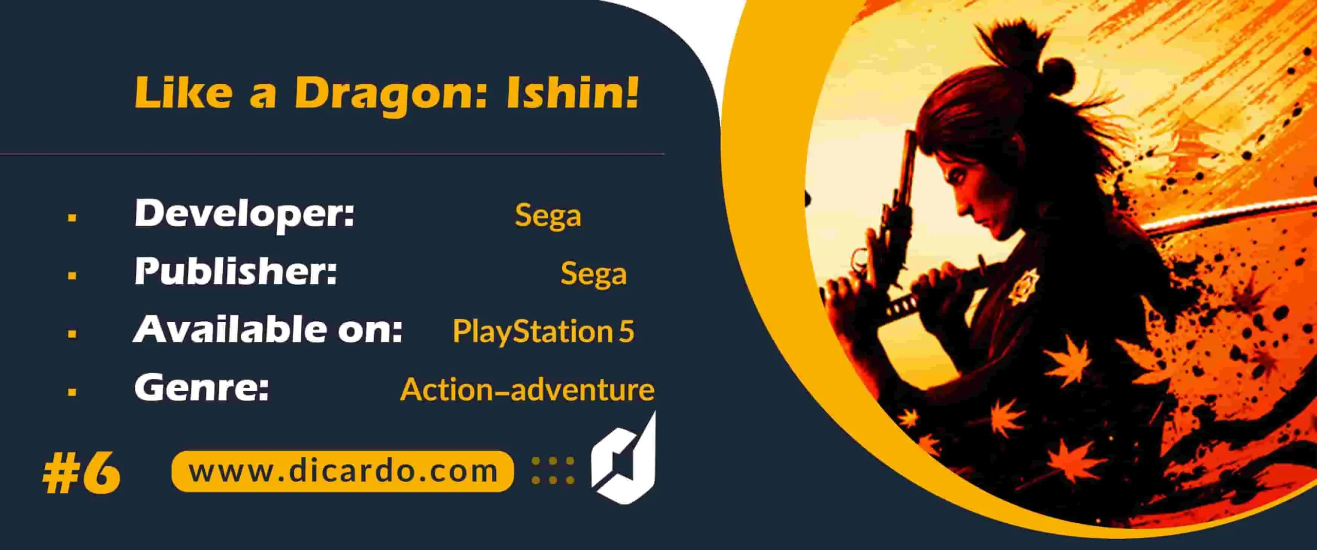 #6 لایک ا دراگون ایشن Like a Dragon: Ishin!