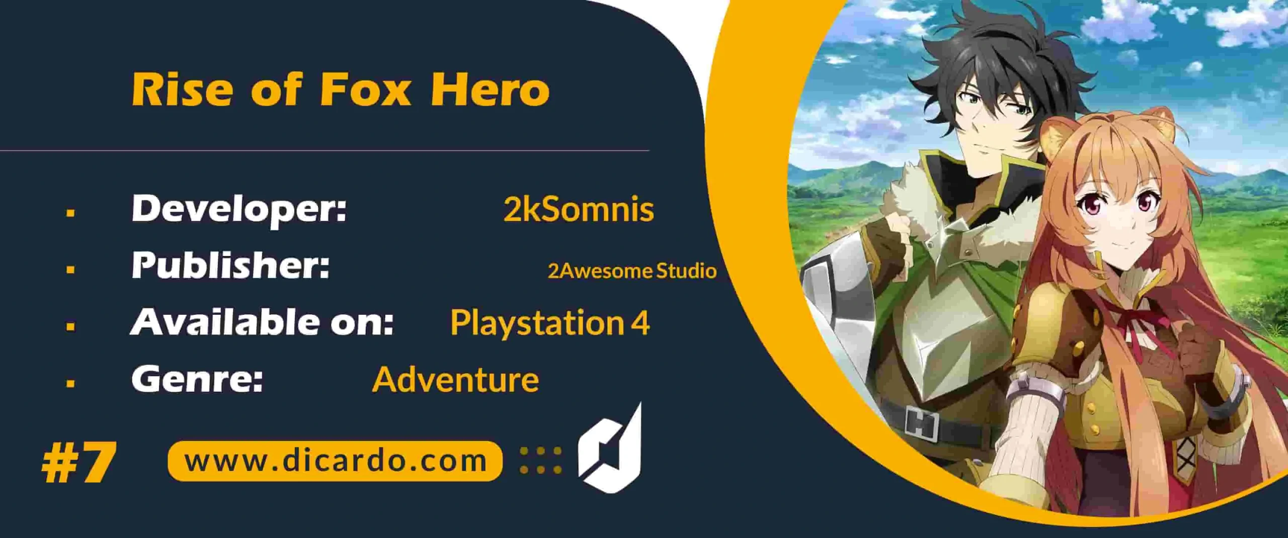 #7 رایز آف فاکس هیرو Rise of Fox Hero از دیگر بازیهای PS4 در سال 2023