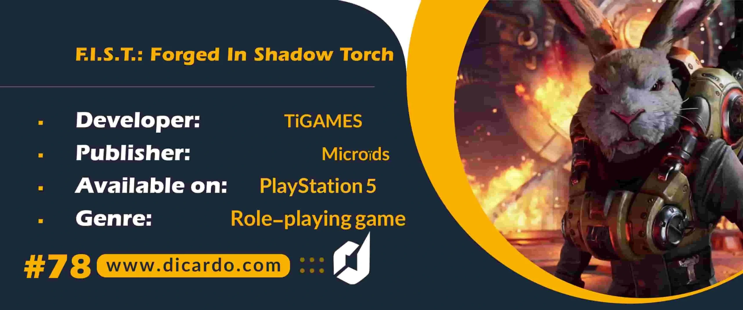 #78 اف آی اس تی فورجد این شادو تورچ F.I.S.T.: Forged In Shadow Torch