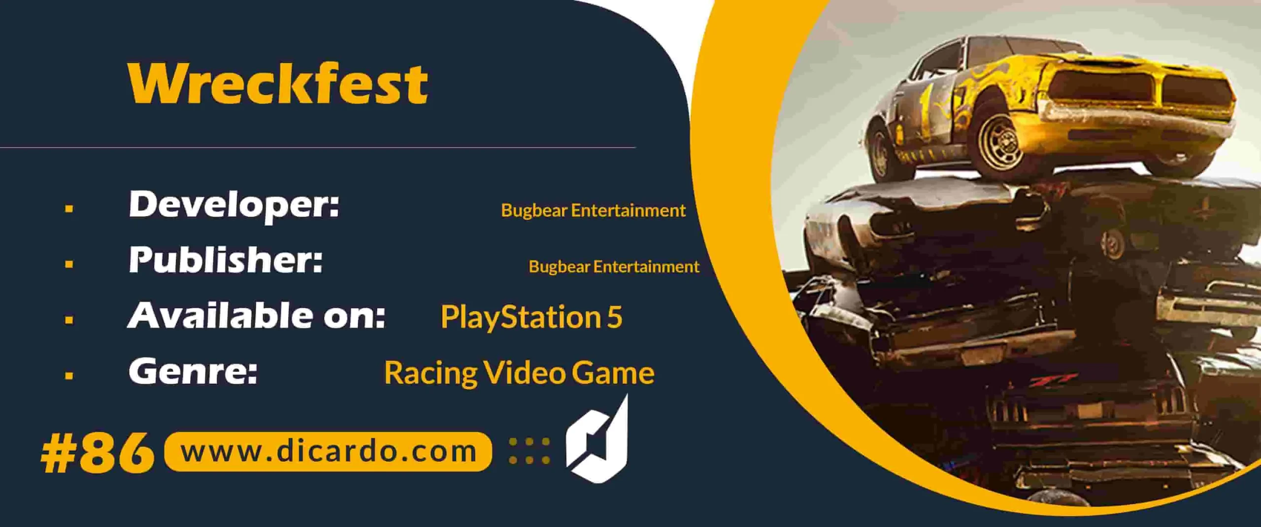 #86 رکفست Wreckfest از بهترین بازیهای PS5 مسابقه ای