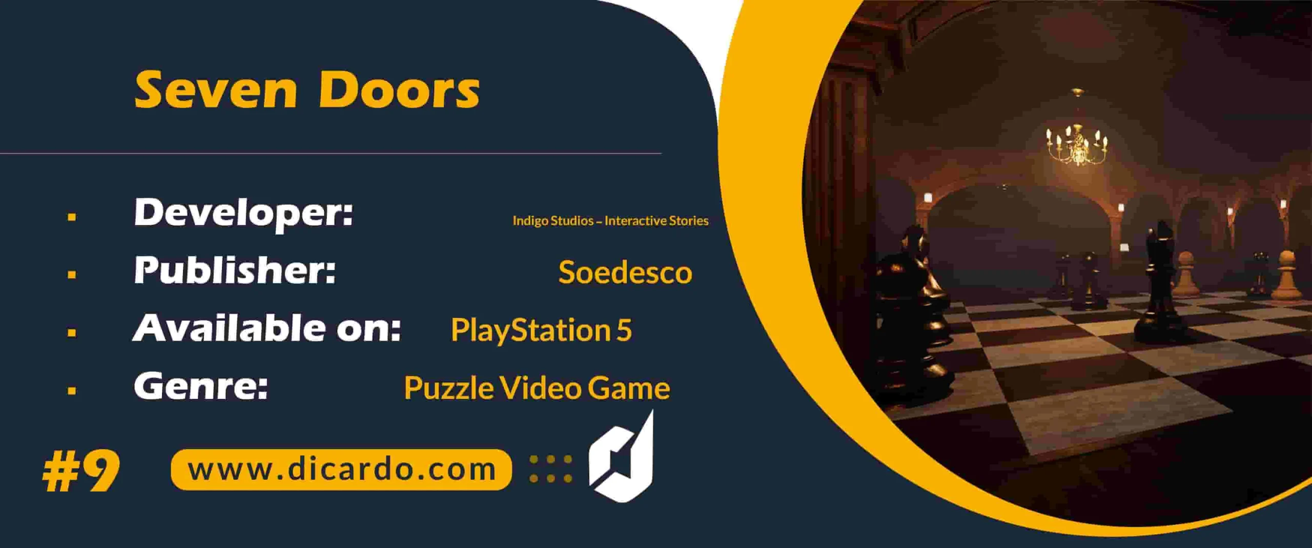 #9 سون دورز Seven Doors از بازیهای پلی استیشن 5 با هفت در چالش برانگیز
