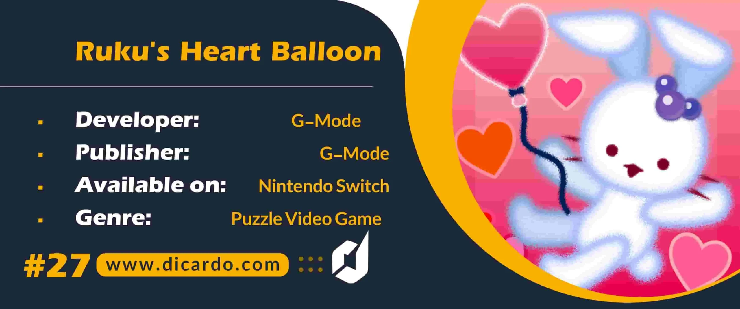 #27 روکوز هارت بالن Ruku's Heart Balloon از بازیهای نینتندو سوییچ سال 2023 با یک داستان ماجراجویی زیبا