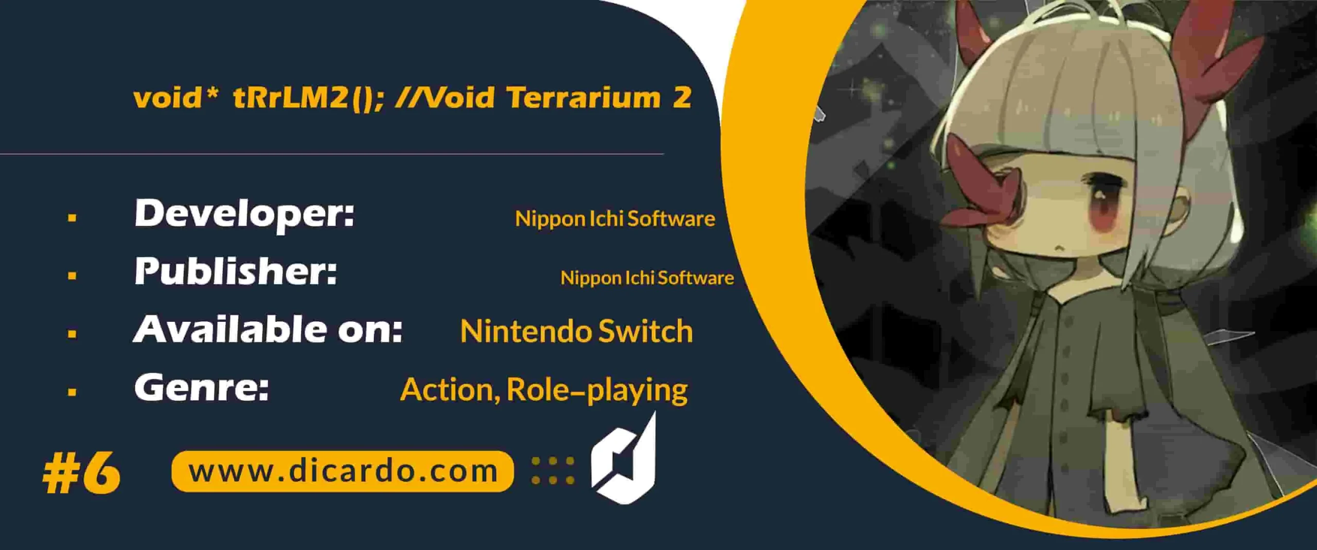 #6 void* tRrLM2(); //Void Terrarium 2 از بازیهای نینتندو سوییچ 2023