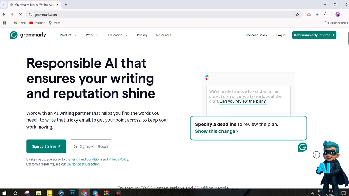 هوش مصنوعی Grammarly