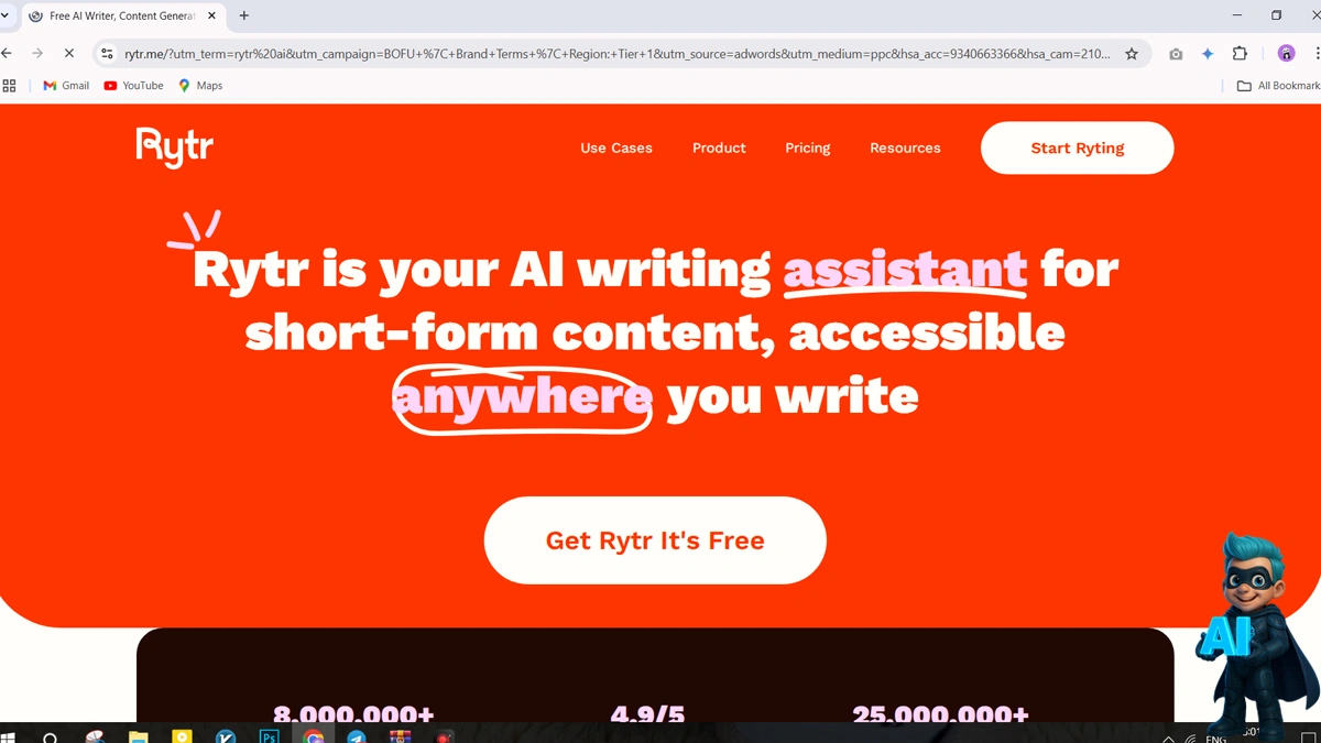 هوش مصنوعی Rytr