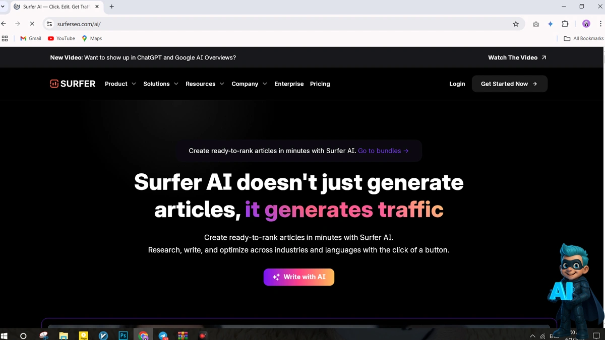 هوش مصنوعی Surfer
