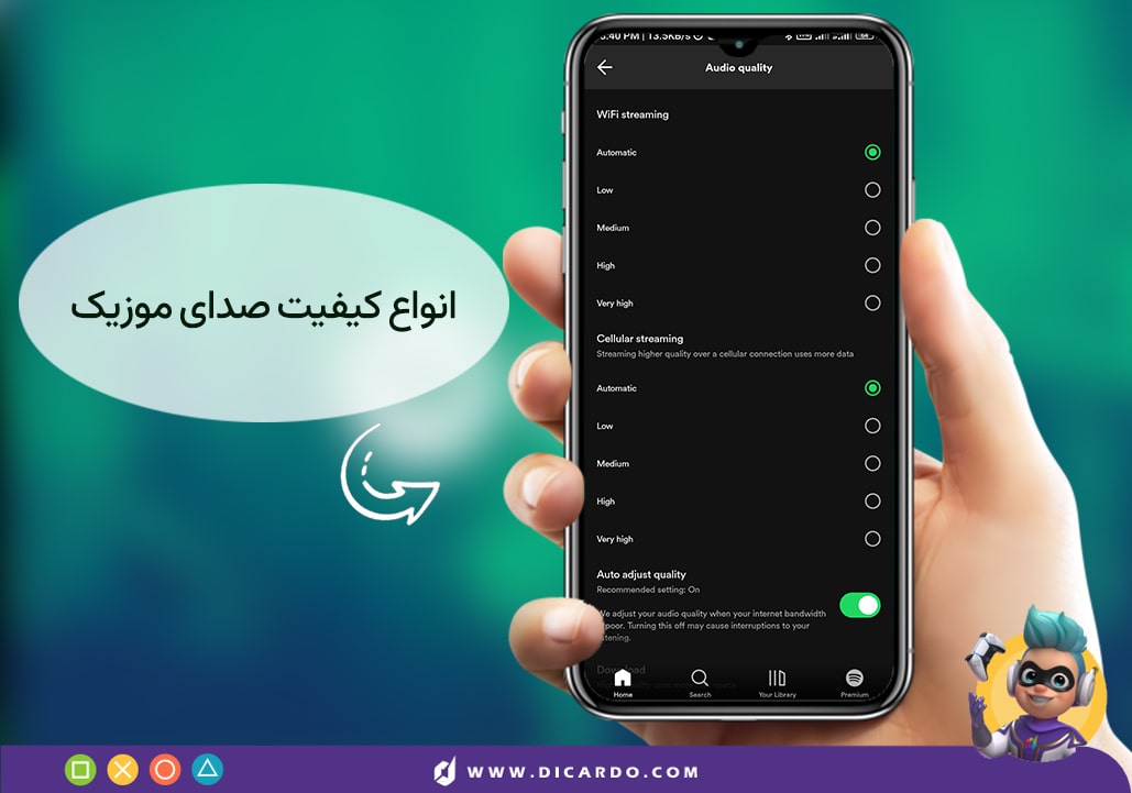 اسپاتیفای چقدر اینترنت مصرف می کند؟ راه های کاهش مصرف نت اسپاتیفای