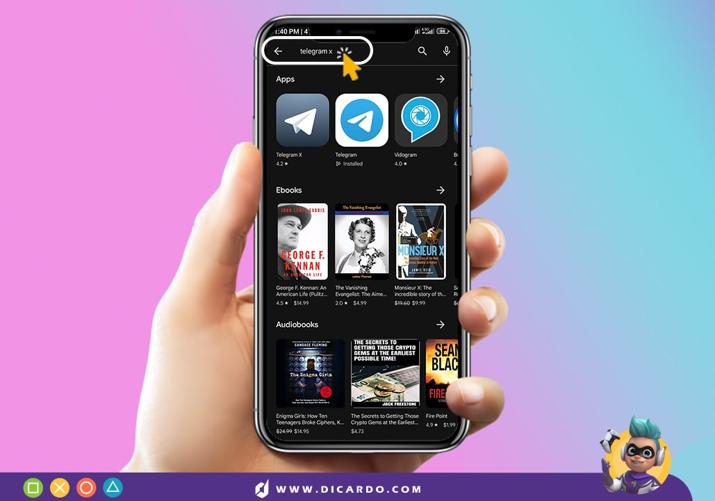 نصب تلگرام ایکس برای آیفون