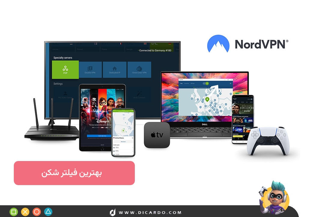 فیلتر شکن برای کلش اف کلنز ایفون – NordVPN