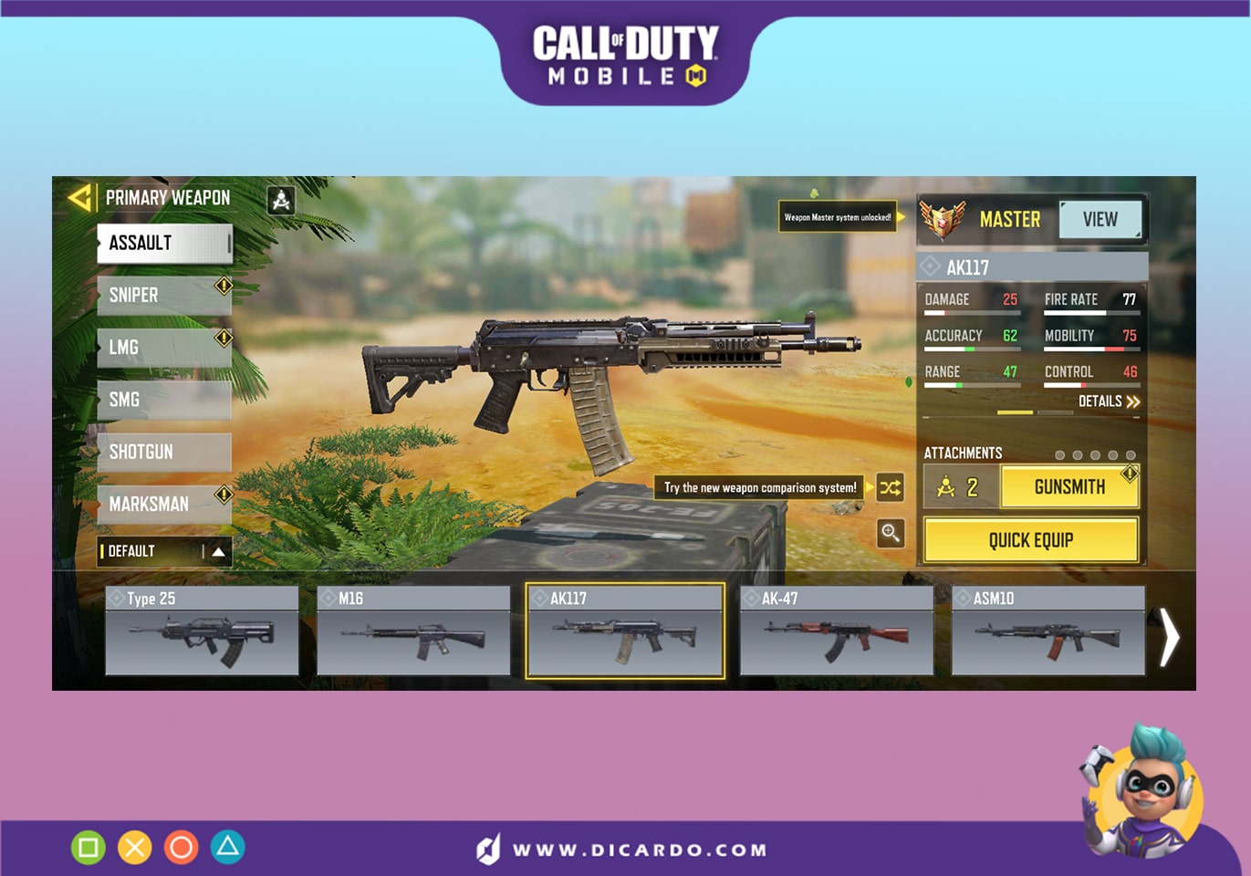 AK117 بهترین تفنگ های دسته تهاجمی