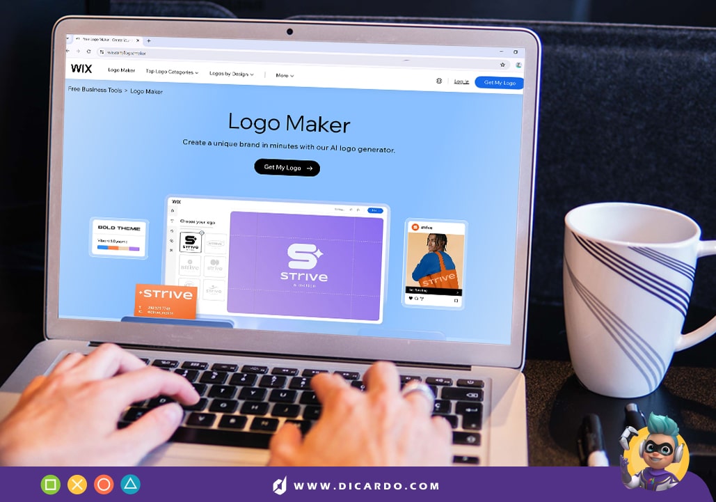 اشتراک wix logo marker 