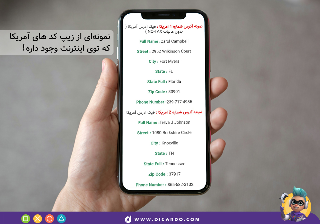 زیپ کد آمریکا