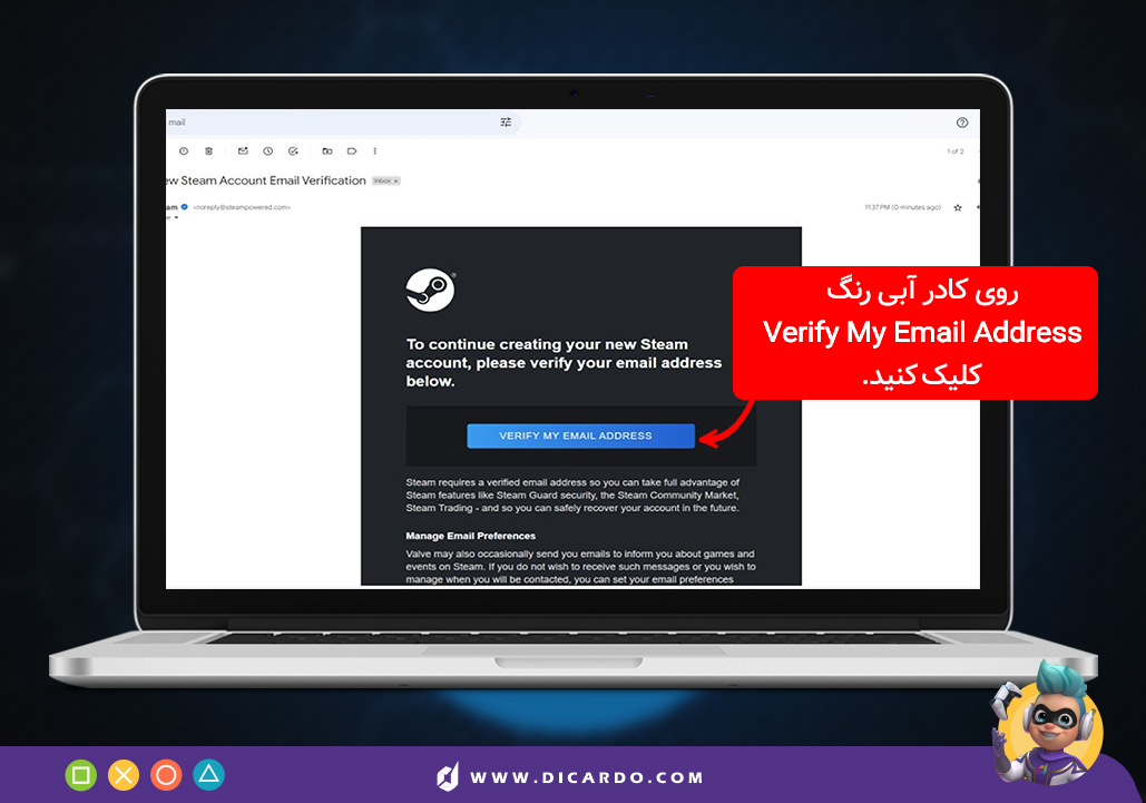 ساختن اکانت استیم ریجن ترکیه