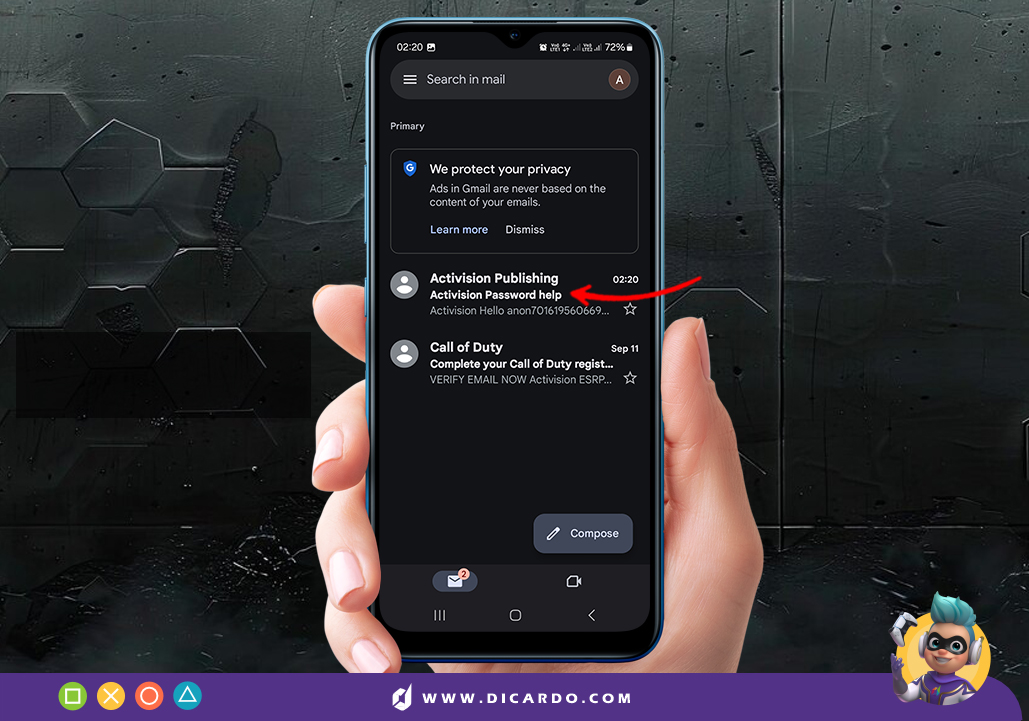 بازیابی رمز کالاف 