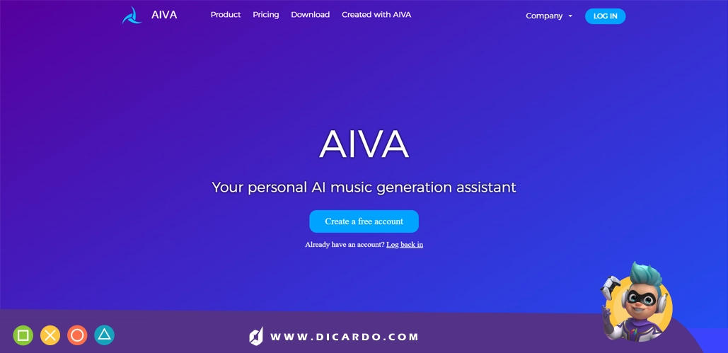 هوش مصنوعی AIVA برای ساخت اهنگ