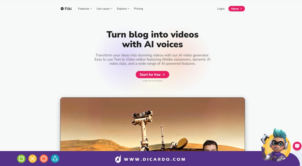 هوش مصنوعی Fliki AI
