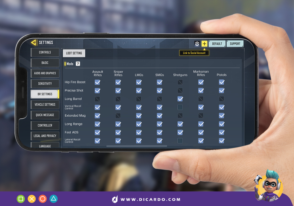 بخش Mods 