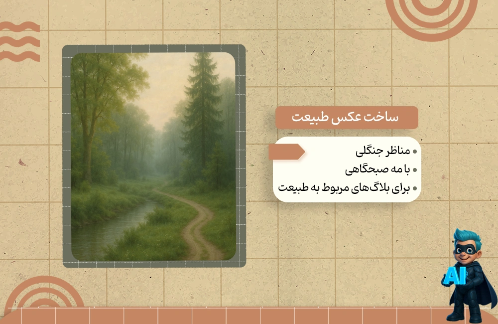 پرامپت ساخت عکس طبیعت