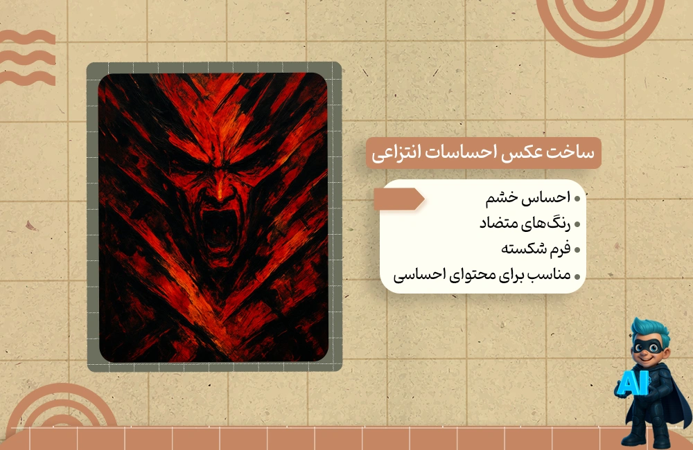 پرامپت برای ساخت عکس احساسات انتزاعی