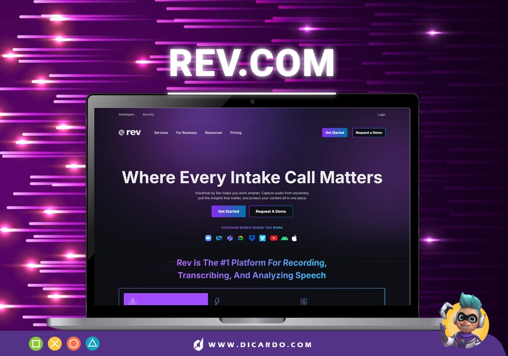هوش مصنوعی Rev come برای تبدیل صدا به متن