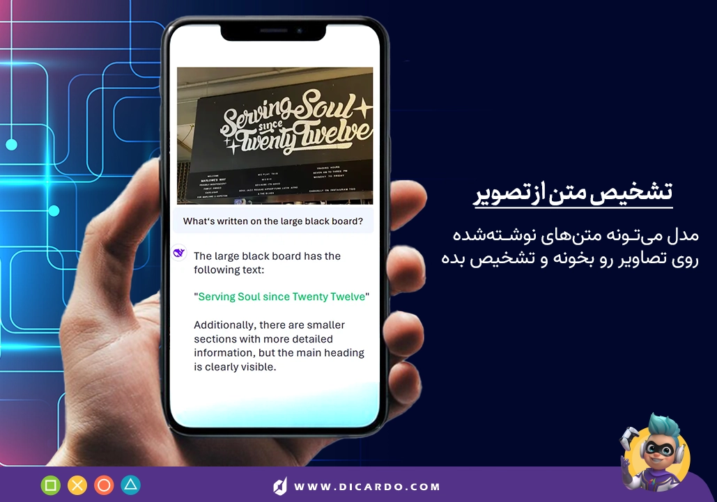 قابلیت Janus-Pro: تشخیص متن از تصویر