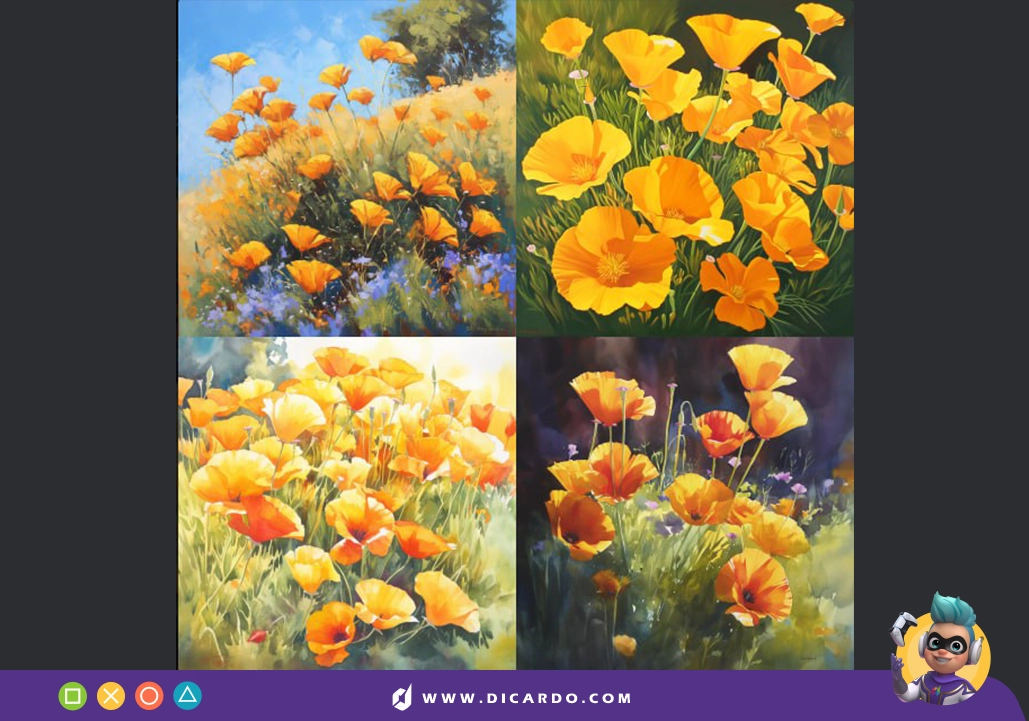 Vibrant California Poppies --niji 6