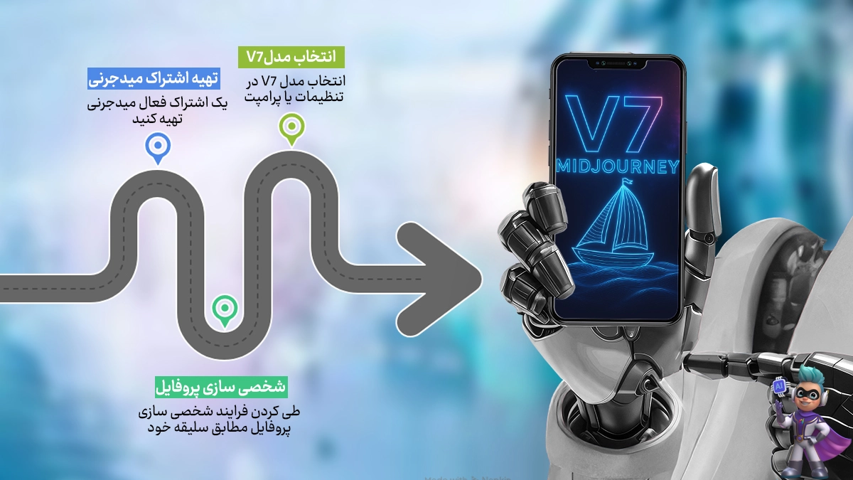 نحوه فعال‌سازی و استفاده از نسخه V7 میدجرنی